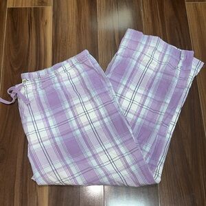 Small Old Navy 100% cotton plaid purple pajama pants